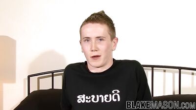 British amateur man Charlie strokes his cock and then cums