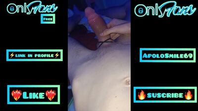 BIG CUMSHOT WITH TIED COCK AND BALLS