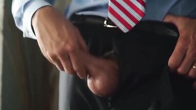 Office Dominance: Big Cocks Handjob Solo Showdown!