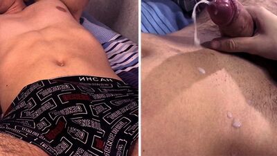 Guy Jerks Off His Friend And Brings Him To Orgasm