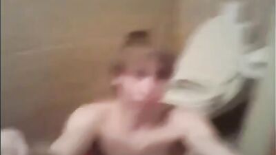 Hot Blond Teen in Bathroom - Exclusive Gay Porn Video!