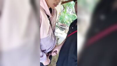 Handjob in the park - Asian Amateurs Gay Porn Adventure