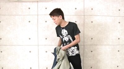 Gay Asian Casting Cuties: Censored J-Teen Cumming Action!