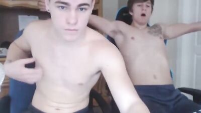 Straight Friends Give Cam Show - Gay Porn Video