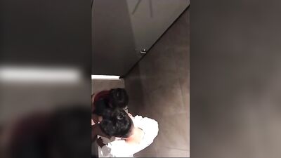 Gay Spy Asian Students in University Toilet: Expose Big Cocks and Oral Public Sex