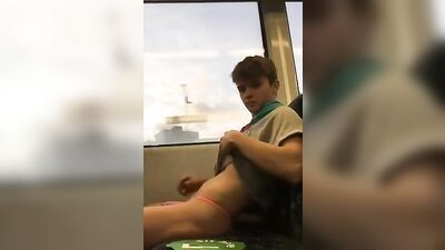 Twink Cumshot - Risky Public Jerk Off!