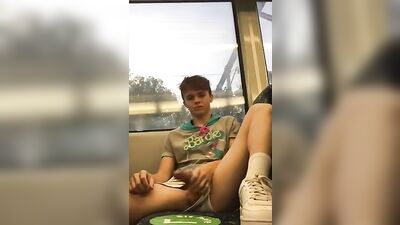 Twink Cumshot - Risky Public Jerk Off!