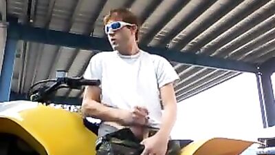 Public cum shot porn wanking outside boys play