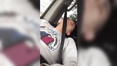 Car Fingering Frenzy! Hot Amateur Lad Gets Off with His Verbal Friends Help