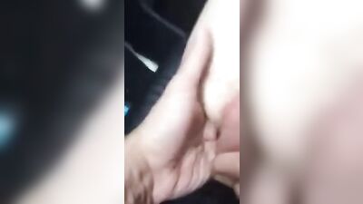Car Fingering Frenzy! Hot Amateur Lad Gets Off with His Verbal Friends Help