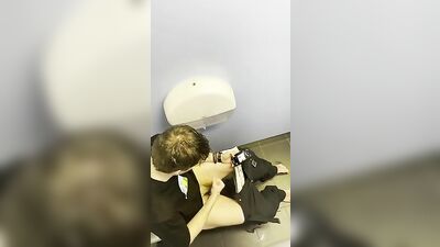 German Hostel Cutie Caught Jerking Off in the Bathroom! (190 characters)