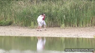 Cumming with Diego & Tito - The Hottest Twinks in Public!