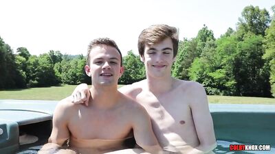 Logan Tops Cute Twink Tannor: Bareback Big Cocks Ass Play!