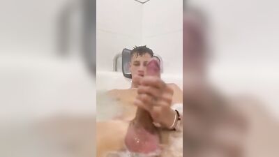 Gay Porn Handjob Solo Amateur Bathroom Jerking No Cum!