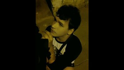 blowjob and fucking in the street (@azulitierno)