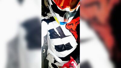 Hot twink in mxgear and mxhelmet jerk-off