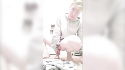 Femboy Fucks Ass and Drips Cum for Snapchat