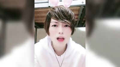 Usamimi Twink Japanese Air Deep Kiss! Drooling and convulsions cum! 030