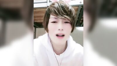 Usamimi Twink Japanese Air Deep Kiss! Drooling and convulsions cum! 030