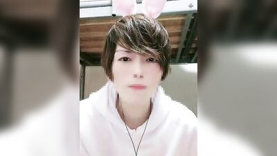 Usamimi Twink Japanese Air Deep Kiss! Drooling and convulsions cum! 030