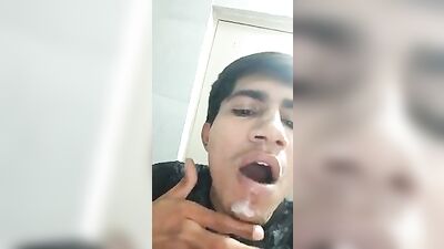 Explore the Erotic Delight of Asian Web-Cam Cum Facial Indian!