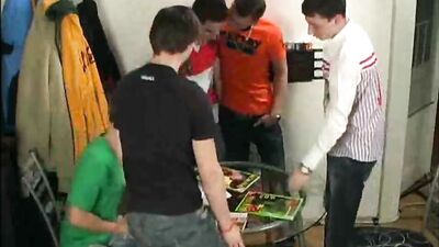 Hot & Wild Orgy: 5 Handsome Guys Making Out and Having Sex!