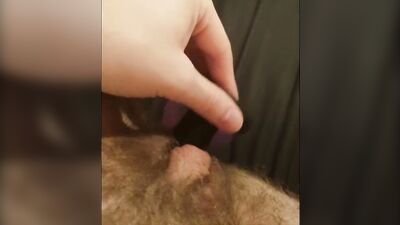 PreOp FtM with Huge Clit DP toy Solo Play