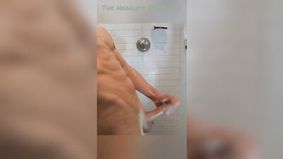 Playing with my dick in the shower. Softcore EYE CANDY