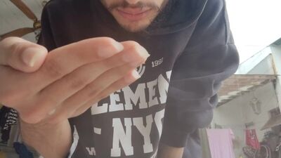 I Had the one desire to spit off in my hand