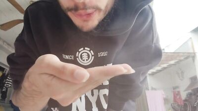 I Had the one desire to spit off in my hand