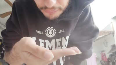 I Had the one desire to spit off in my hand