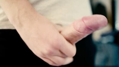 Got so horny I had to masturbate my uncut white dick