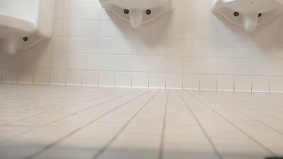 RISKY CRUISING IN PUBLIC BATHROOM