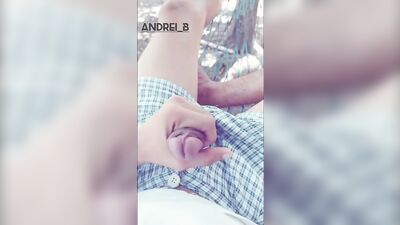 Jerking Off on a Hammock Outdoors