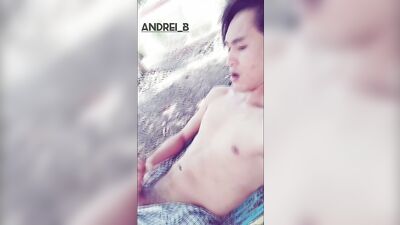 Jerking Off on a Hammock Outdoors