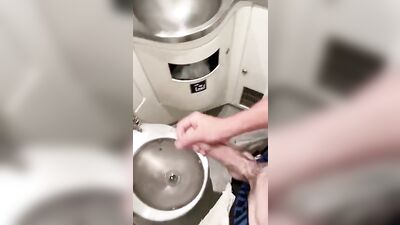 Twink recording himself in the WC