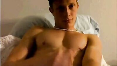 Making Cash with Hot Blonde Jock Web-Cam Wanks!