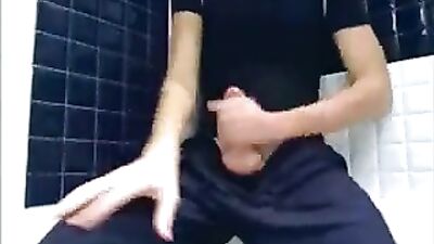 Hot Boy Pissing and Jerking in Shower: Gay Bathhouse Exclusive