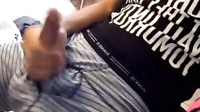 Taking care of throbbing dick in my Hanes boxer briefs boys porn! Men of the same sex, unleash your desire!