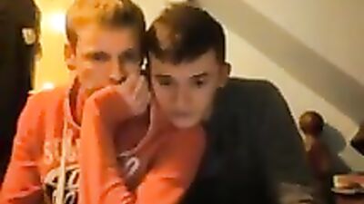 Gay Porn Fun: Two Cute Lads Webcam Handjob