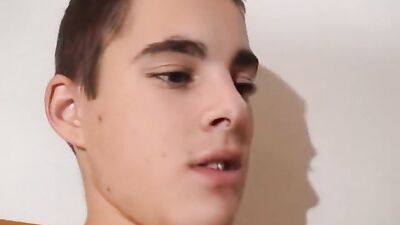 Cute on bed wanking gay porn videos