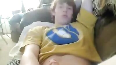 Caught on Camera! - Boy on the couch - Straight Boys Solo Handjob - A Gay Porn Video with a Twist!