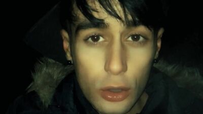 Swallowing your cum and licking condom you fucked me with POV