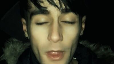 Swallowing your cum and licking condom you fucked me with POV