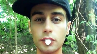 Solo long cum play in mouth - 3 strangers loads chewed till cumfoam and swallowed