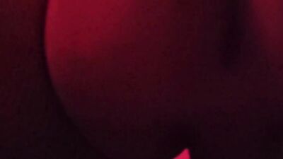 Sexy crossdresser gets double creampie on the red room