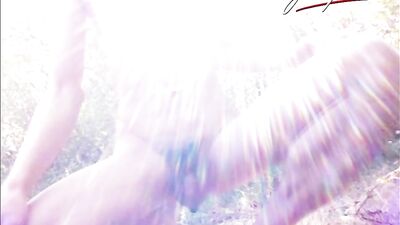 Jon Arteen as a nude twink showing his armpits, pubes, cock, hair, body, outdoors, under sunlight