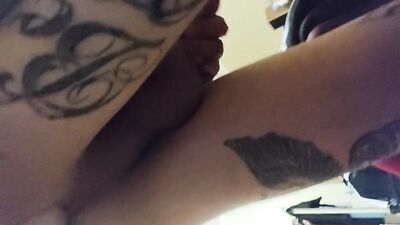 Dildo fucks femboy deep anal play.