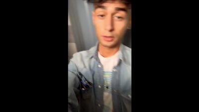 Fat soft cock piss at an public urinal