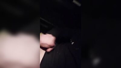 twink jerksoff in his car